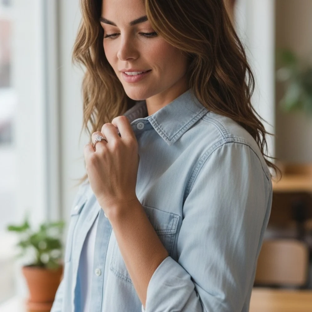 ANU JEWELRY S925  Silver  MOSSIONITE Marquise  Cut Ring. - Picture 11 of 11
